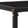 Black tempered glass console table 60x35x75 cm by vidaXL, Side tables - Ref: Foro24-322804, Price: 52,80 €, Discount: %