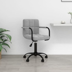 Silla de oficina giratoria de terciopelo gris claro von , Bürostühle - Ref: Foro24-334710, Preis: 94,23 €, Rabatt: %