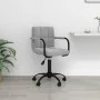 Silla de oficina giratoria de terciopelo gris claro von , Bürostühle - Ref: Foro24-334710, Preis: 92,53 €, Rabatt: %
