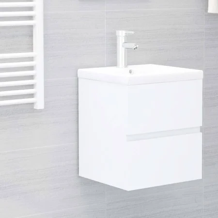 Mueble con lavabo madera de ingeniería blanco von , Badezimmerwaschtische - Ref: Foro24-3071531, Preis: 131,13 €, Rabatt: %