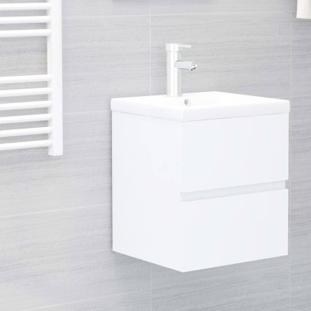 Mueble con lavabo madera de ingeniería blanco von , Badezimmerwaschtische - Ref: Foro24-3071531, Preis: 133,38 €, Rabatt: %