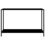 Console table black tempered glass 120x35x75 cm by vidaXL, Side tables - Ref: Foro24-322840, Price: 75,55 €, Discount: %
