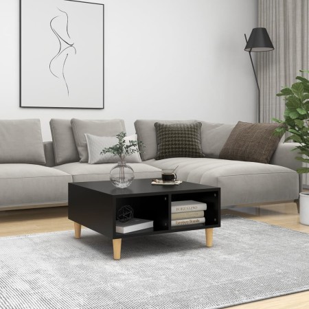 Mesa de centro madera contrachapada negro 60x60x30 cm de , Mesas de centro - Ref: Foro24-805978, Precio: 47,67 €, Descuento: %
