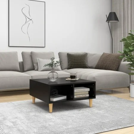 Mesa de centro madera contrachapada negro 60x60x30 cm de , Mesas de centro - Ref: Foro24-805978, Precio: 45,58 €, Descuento: %