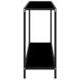 Console table black tempered glass 120x35x75 cm by vidaXL, Side tables - Ref: Foro24-322840, Price: 75,55 €, Discount: %