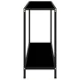 Console table black tempered glass 120x35x75 cm by vidaXL, Side tables - Ref: Foro24-322840, Price: 74,52 €, Discount: %