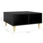 Mesa de centro madera contrachapada negro 60x60x30 cm de , Mesas de centro - Ref: Foro24-805978, Precio: 47,67 €, Descuento: %
