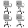 Sillas de comedor giratorias 4 uds de terciopelo gris claro von , Essstühle - Ref: Foro24-3088012, Preis: 244,20 €, Rabatt: %