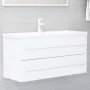 Mueble con lavabo madera de ingeniería blanco von , Badezimmerwaschtische - Ref: Foro24-3099068, Preis: 293,59 €, Rabatt: %