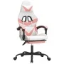 Silla gaming con reposapiés cuero sintético blanco y rosa by , Gaming chairs - Ref: Foro24-3143863, Price: 117,21 €, Discount: %