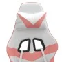 Silla gaming con reposapiés cuero sintético blanco y rosa by , Gaming chairs - Ref: Foro24-3143863, Price: 117,21 €, Discount: %
