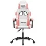 Gaming-Stuhl aus weißem und rosafarbenem Kunstleder von , Gaming-Stühle - Ref: Foro24-3143875, Preis: 108,45 €, Rabatt: %