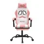 Silla gaming con reposapiés cuero sintético blanco y rosa von , Gaming-Stühle - Ref: Foro24-3143911, Preis: 118,50 €, Rabatt: %