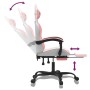 Silla gaming con reposapiés cuero sintético blanco y rosa von , Gaming-Stühle - Ref: Foro24-3143911, Preis: 119,97 €, Rabatt: %