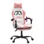Silla gaming con reposapiés cuero sintético blanco y rosa von , Gaming-Stühle - Ref: Foro24-3143911, Preis: 118,50 €, Rabatt: %