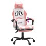 Silla gaming con reposapiés cuero sintético blanco y rosa von , Gaming-Stühle - Ref: Foro24-3143911, Preis: 119,97 €, Rabatt: %