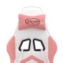 Silla gaming con reposapiés cuero sintético blanco y rosa von , Gaming-Stühle - Ref: Foro24-3143911, Preis: 118,50 €, Rabatt: %