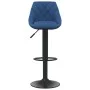 Taburete de cocina de terciopelo azul by , Kitchen stools - Ref: Foro24-335342, Price: 70,14 €, Discount: %