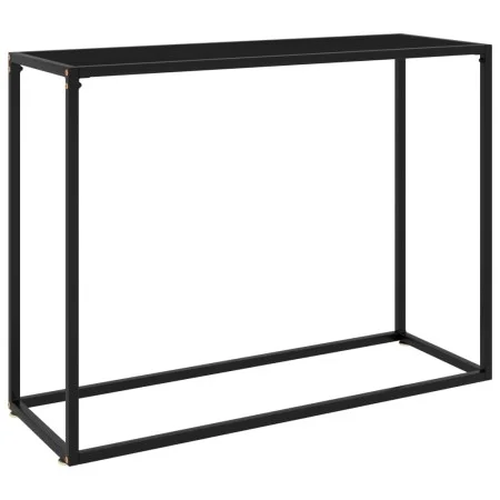 Mesa consola vidrio templado negro 100x35x75 cm de vidaXL, Mesas auxiliares - Ref: Foro24-322812, Precio: 52,50 €, Descuento: %