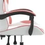 Silla gaming giratoria cuero sintético blanco y rosa de , Sillones para videojuegos - Ref: Foro24-349576, Precio: 108,44 €, D...