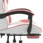 Silla gaming giratoria y reposapiés cuero sintético blanco rosa von , Gaming-Stühle - Ref: Foro24-349588, Preis: 117,48 €, Ra...