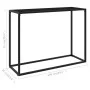 Mesa consola vidrio templado negro 100x35x75 cm de vidaXL, Mesas auxiliares - Ref: Foro24-322812, Precio: 52,50 €, Descuento: %