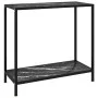 Schwarzer Konsolentisch aus gehärtetem Glas 80x35x75 cm von vidaXL, Seitentische - Ref: Foro24-322834, Preis: 67,03 €, Rabatt: %