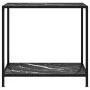 Black tempered glass console table 80x35x75 cm by vidaXL, Side tables - Ref: Foro24-322834, Price: 67,03 €, Discount: %