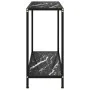 Black tempered glass console table 80x35x75 cm by vidaXL, Side tables - Ref: Foro24-322834, Price: 67,03 €, Discount: %