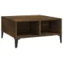 Mesa de centro madera de ingeniería roble ahumado 60x60x30 cm de , Mesas de centro - Ref: Foro24-813167, Precio: 49,31 €, Des...