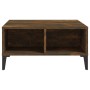 Mesa de centro madera de ingeniería roble ahumado 60x60x30 cm de , Mesas de centro - Ref: Foro24-813167, Precio: 52,34 €