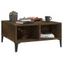 Mesa de centro madera de ingeniería roble ahumado 60x60x30 cm de , Mesas de centro - Ref: Foro24-813167, Precio: 49,31 €, Des...