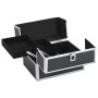 Maletín de maquillaje aluminio negro 22x30x21 cm by , toiletry bags - Ref: Foro24-91829, Price: 43,05 €, Discount: %