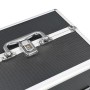 Maletín de maquillaje aluminio negro 22x30x21 cm by , toiletry bags - Ref: Foro24-91829, Price: 43,05 €, Discount: %