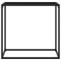 Konsolentisch aus schwarzem gehärtetem Glas 80x35x75 cm von vidaXL, Seitentische - Ref: Foro24-322808, Preis: 49,36 €, Rabatt: %