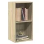 Estantería 2 niveles contrachapada color roble 40x30x76,5cm de , Librerías y estanterías - Ref: Foro24-800930, Precio: 39,74 ...