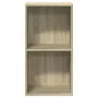 Estantería 2 niveles contrachapada color roble 40x30x76,5cm de , Librerías y estanterías - Ref: Foro24-800930, Precio: 39,74 ...