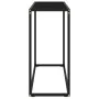 Black tempered glass console table 80x35x75 cm by vidaXL, Side tables - Ref: Foro24-322808, Price: 48,62 €, Discount: %