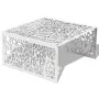 Mesa de centro con diseño geométrico calado aluminio plateado by , Coffee table - Ref: Foro24-242328, Price: 266,77 €, Discou...
