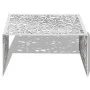 Mesa de centro con diseño geométrico calado aluminio plateado by , Coffee table - Ref: Foro24-242328, Price: 266,77 €, Discou...