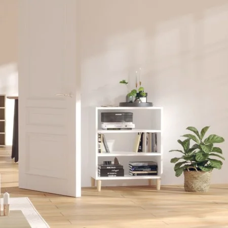 Aparador de madera contrachapada blanco 57x35x70 cm by , Sideboards - Ref: Foro24-806049, Price: 53,12 €, Discount: %
