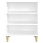 Aparador de madera contrachapada blanco 57x35x70 cm by , Sideboards - Ref: Foro24-806049, Price: 53,12 €, Discount: %