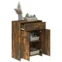 Armario baño madera contrachapada roble ahumado 60x33x80 cm de , Muebles de baño - Ref: Foro24-815663, Precio: 70,58 €, Descu...