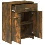 Armario baño madera contrachapada roble ahumado 60x33x80 cm de , Muebles de baño - Ref: Foro24-815663, Precio: 70,58 €, Descu...