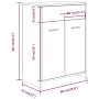 Armario baño madera contrachapada roble ahumado 60x33x80 cm von , Badezimmermöbel - Ref: Foro24-815663, Preis: 71,69 €, Rabat...