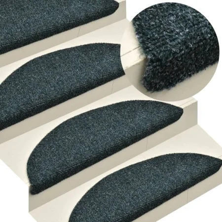Alfombrilla autoadhesiva de escalera 5 uds 56x17x3 cm verde by , Stair mats - Ref: Foro24-149696, Price: 17,27 €, Discount: %
