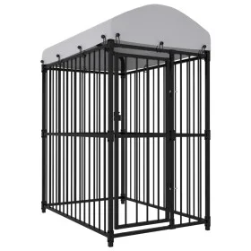 Perrera de exterior con techo 150x100x175 cm by , Dog kennels and fences - Ref: Foro24-170889, Price: 322,56 €, Discount: %