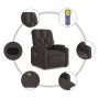 Sillón de masaje reclinable de tela marrón oscuro von , Sessel - Ref: Foro24-372496, Preis: 218,32 €, Rabatt: %