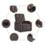 Sillón reclinable de cuero sintético marrón von , Sessel - Ref: Foro24-372505, Preis: 202,32 €, Rabatt: %