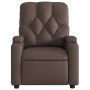 Sillón reclinable de cuero sintético marrón by , Armchairs - Ref: Foro24-372505, Price: 204,11 €, Discount: %